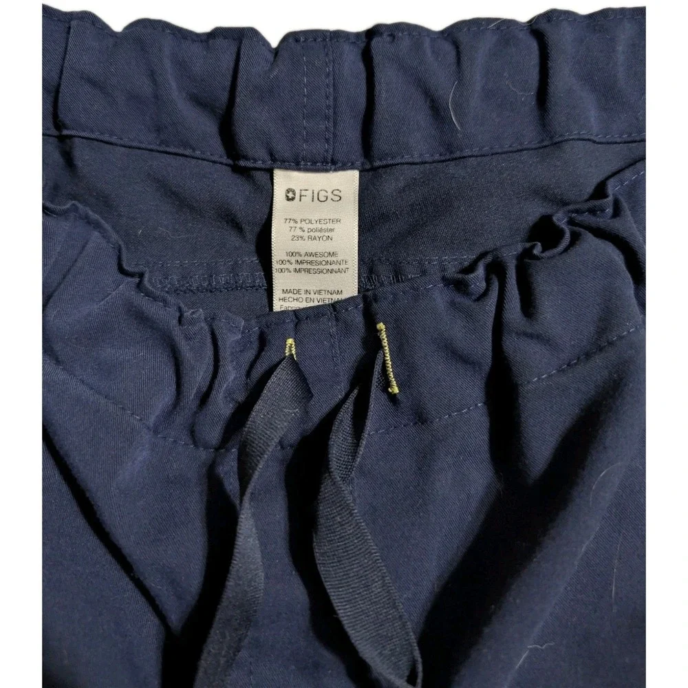 FIGS Scrub Pants Men's Small Navy Blue‎ Drawstring Medical Workwear
